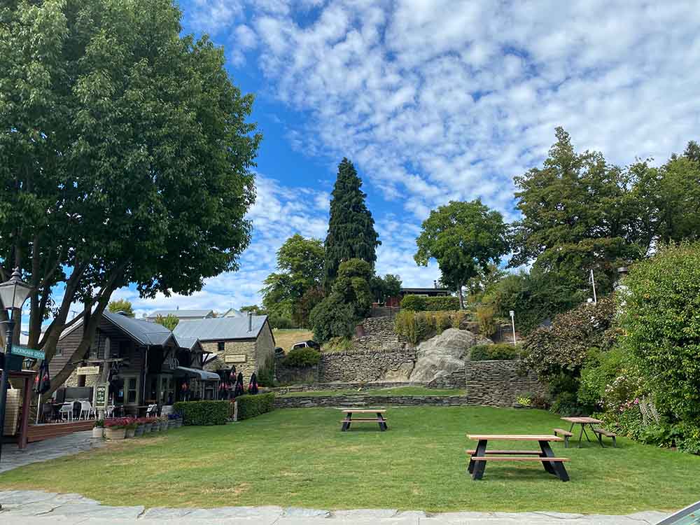 Chinese goldmining museum - picnic tables