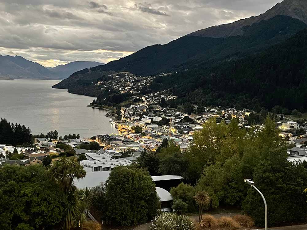 View of Queenstown's city centre